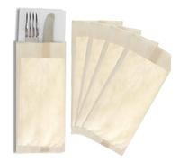 [9 COLORI] SET DA 100 BUSTE PORTAPOSATE CON TASCA 11x25 cm con tovagliolo TNT