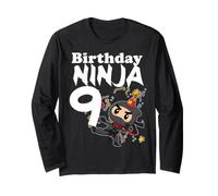 9° Compleanno Ninja Kick Compleanno Ninja 9 Maglia a Manica