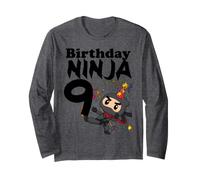 9° Compleanno Ninja Kick Compleanno Ninja 9 Maglia a Manica