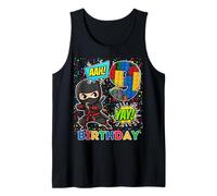 9° Compleanno Ragazzo Ninja Blocks Master Builder Kids Canotta