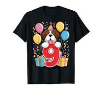 9° compleanno ragazzo ragazza 9 anni nove San Bernardo Maglietta