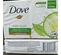 12 PZ SAPONETTA DOVE BEAUTY CREAM BAR GO FRESH TOUCH 90gr SAPONE