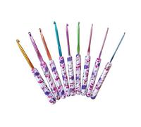 9 Da 2 5 Mm-6 0 Mm Set Ganci All'uncinetto Set Ergonomico Azzurro A Maglieria Stampato Per Lavorare All'uncinetto