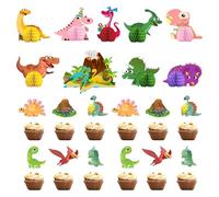 9 decorazioni di compleanno a nido d'ape di dinosauro, 12 inserti per dinosauri, decorazioni per matrimoni, accessori a nido d'ape