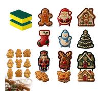 9-Design Christmas Mini Pie Molds Collection, Reusable Holiday Mini Pie Molds for Baking,DIY Christmas Baking Set with Santa, Snowman, Reindeer Tree, for Fruit Desserts (9PCS)