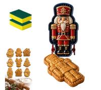 9-Design Christmas Mini Pie Molds Collection, Reusable Holiday Mini Pie Molds for Baking,DIY Christmas Baking Set with Santa, Snowman, Reindeer Tree, for Fruit Desserts (1PCS-i)