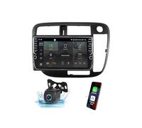 9" Double DIN Autoradio for Honda Civic 1998-2000, Android 12, Bluetooth 5.0, FM/Dab+/RDS, Rear Camera, Steering Wheel Control, GPS, DSP, Compatible with Android/iOS (K100S)