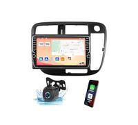9" Double DIN Autoradio for Honda Civic 1998-2000, Android 12, Bluetooth 5.0, FM/RDS/Dab+, GPS, Rear Camera, Steering Wheel Controls, DSP, Compatible with Android/iOS (K700S)