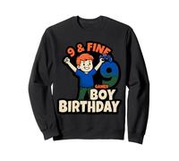 9 E Buon Giocatore Ragazzo Compleanno Nove Anni Bambini Umorismo Felpa