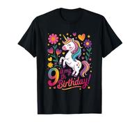 9 È Il Mio NONO Compleanno Unicorn Rainbow Magic Maglietta