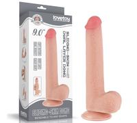 9'' FALLO TOYS REALISTICO MORBIDO DILDO IN SILICONE CON EFFETTO PELLE E VENTOSA