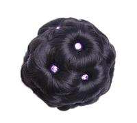 9 fiori fermagli for capelli finti cristalli sintetici chignon extension elastico sposa ciambella chignon accessori for capelli(C)