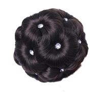 9 fiori fermagli for capelli finti cristalli sintetici chignon extension elastico sposa ciambella chignon accessori for capelli(G)