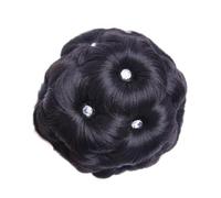 9 fiori fermagli for capelli finti cristalli sintetici chignon extension elastico sposa ciambella chignon accessori for capelli(L)