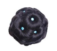 9 fiori fermagli for capelli finti cristalli sintetici chignon extension elastico sposa ciambella chignon accessori for capelli(H)