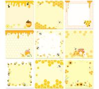 9 foglietti adesivi con api, divertenti e autoadesivi, per lista delle cose da fare, per amanti delle api, studenti, insegnanti, donne, ufficio, scuola, studio, 7,6 x 7,6 cm