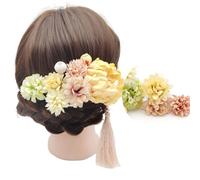 9 forcine for fiori colorati capelli delicati giapponesi for donna fotografia di matrimonio fascia for capelli giapponese/82(Yellow)