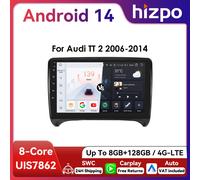 9 " Hizpo 2Din CarPlay Android Auto Autoradio per Audi TT MK2 8J 2006 - 2014 UI7862 Unità principale Navi GPS DSP RDS 4G BT SWC 360 ° CAM W1 (8Core 2G 32G)