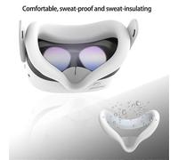 9-in-1 for Quest 3S Protective Case Controller Grip Face Cover Hand Strap Lens Cover,Rocker Cap VR Accessories White