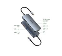 (9 in 1) Hub USB Docking Station compatibile MacBook Air Pro M1 M2 Adattatore HUB USB-C per iPad con