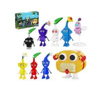 9-in-1 Moc 411 Building Block Set with Pikmin 9 Characters Multicolored Ideal for Role-Playing and Gift for Adults and Kids