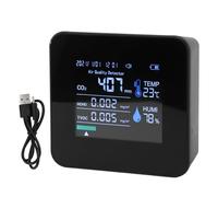 9 in 1 monitor per qualità dell'aria interna Elevata precisione Display Dati in tempo reale per Home Office PM2.5 PM10 PM1.0 CO2 HCHO TVOC Temperatura Umidità Tester Via del