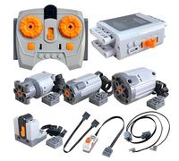 9 in 1 Set Di Motori A Mattoncini Compatibili Con I Pezzi Lego Technic, Il Kit Di Funzioni Di Potenza Include Motore M/L/XL, Telecomando E Ricevitore A Velocità Variabile, Scatola Di Batterie AAA