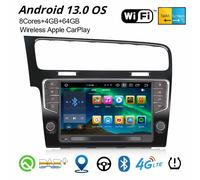 9" IPS 8-Core Android 14DAB+ Autoradio Per VW Golf VII/7 Navi 64GB CarPlay WiFi