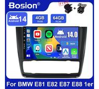 9"IPS Autoradio Android 14 CarPlay GPS DAB+ 4GB+64GB Per BMW E81 E82 E87 E88 1er