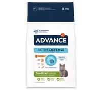 9 kg + 1 kg gratis! 10 kg Advance Crocchette per gatto - Sterilized Junior con Pollo