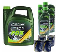 9 L fanfaro olio motore Pdx 5W40 Api Sn / Sm / Cf 4xMANNOL Flush Doctor Additivo