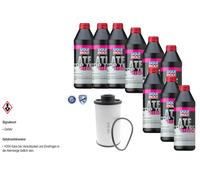9 L Liqui Moly Top Tec Atf 1850 Vaico Filtro Olio Trasmissione per Sedile Ateca