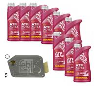9 L MANNOL ATF AG52 FEBI Filtro Olio Cambio Per BMW 7 Serie 740i iL 750i 740d
