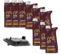 9 L MANNOL ATF AG55 VAICO Filtro Olio Cambio Per Ford Fiesta VI Focus II 1.6 2.0