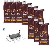 9 L mannol Atf AG55 Vaico Filtro Olio Trasmissione per BMW X5 3.0d Land Rover