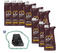 9 L mannol Atf AG60 Olio Ingranaggi Vaico Filtro Trasmissione per Audi A4 2.0