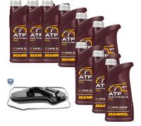 9 L MANNOL ATF Multivehicle JWS VAICO Filtro Olio Cambio Per Honda Civic IX