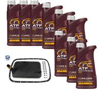 9 L mannol Atf Multivehicle Jws Vaico Filtro Olio Trasmissione per BMW X5 3.0d