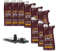 9 L mannol Atf Multivehicle Jws Vaico Filtro Olio Trasmissione per Opel Antara