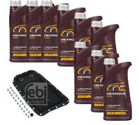 9 L mannol Dexron III Febi Filtro Olio Trasmissione per Jaguar XK8 Coupé 4.0