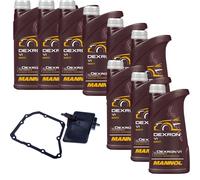 9 L MANNOL Dexron VI DENCKERMANN Filtro Olio Cambio Per Opel Saab YS3F 1.8 T 2.0