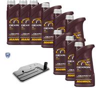 9 L mannol Dexron VI Vaico Filtro Olio Trasmissione per Mercedes-Benz S204 C 220