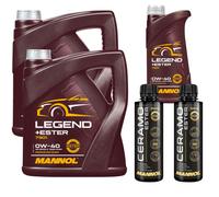 9 L MANNOL LEGEND+ESTER 0W-40 Olio Motore, Inkl. 2x Additivo Ceramo Ester 9829