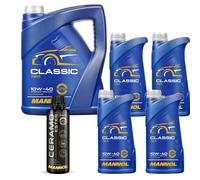 9 L MANNOL Olio Motore CLASSIC 10W-40 Insieme Additivo Ceramo Ester 9829