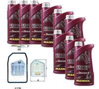 9 L MANNOL Trasmissione Dexron II Mahle Filtro Olio per BMW 5er 525i 7er