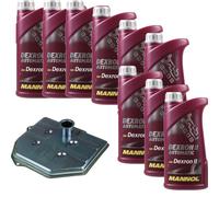 9 L mannol Trasmissione Dexron II Mann Filtro Olio per Mercedes