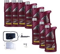 9 L MANNOL Trasmissione Dexron VI Mahle Filtro Olio per Mercedes-Benz S204 C