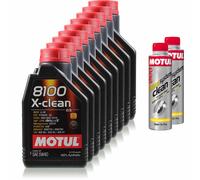 9 L MOTUL 8100 X-Clean 5W-40 Olio Motore 300ml Diesel System Clean 11270206