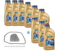 9 L RAVENOL ATF T-WS Olio Trasmissione + Filtro MEYLE Per VW Phaeton 3.2 V6