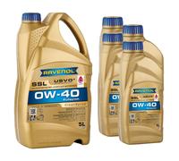 9 L RAVENOL Olio Motore SSL SAE 0W-40 Longlife-01 Per BMW